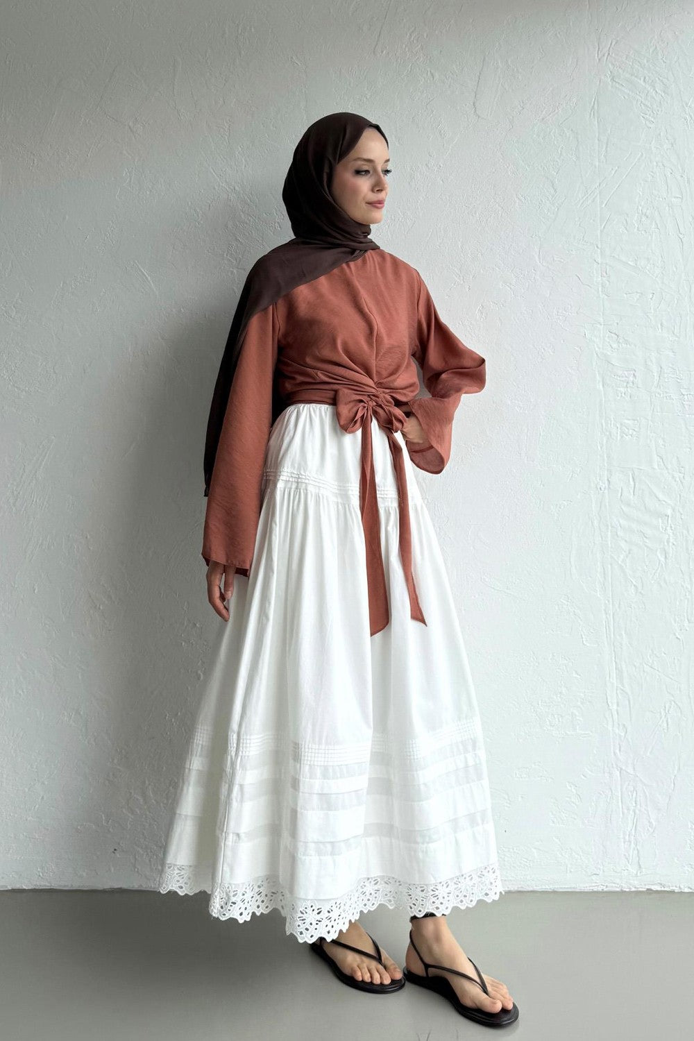 Becca Blouse in Terracotta
