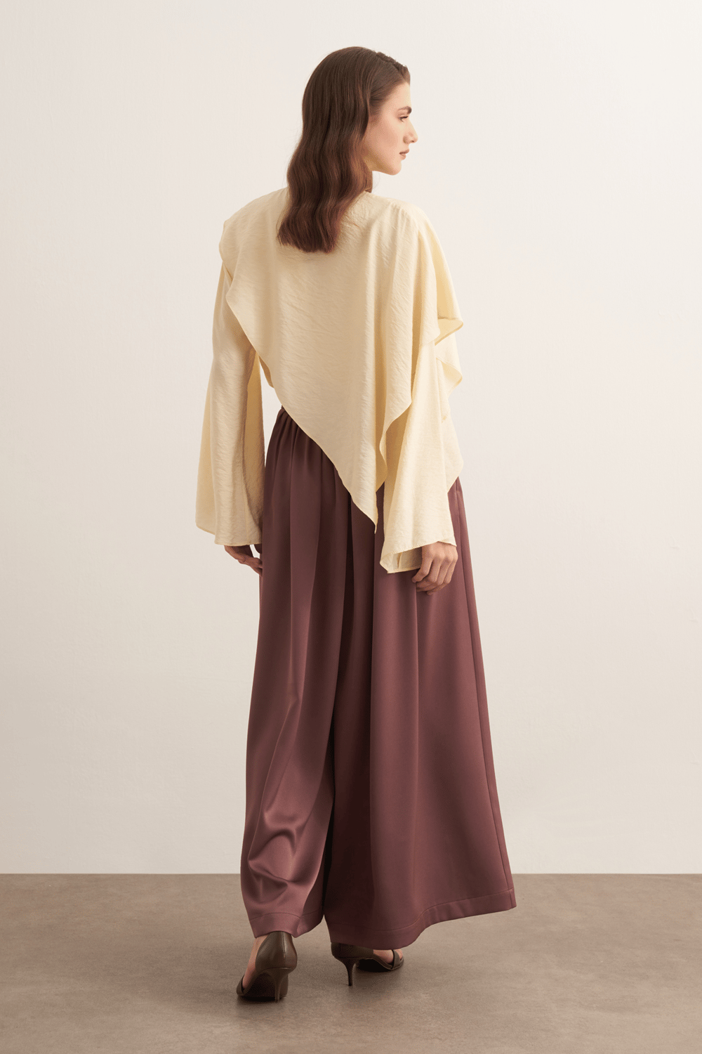 Soraya Cape Effect Blouse Butter