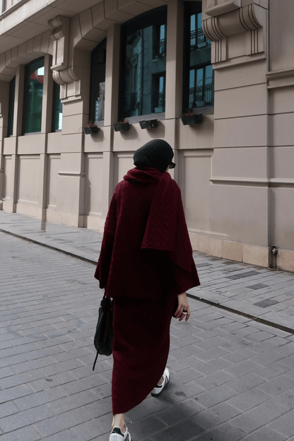 Polina Knitwear Set Dark Brown