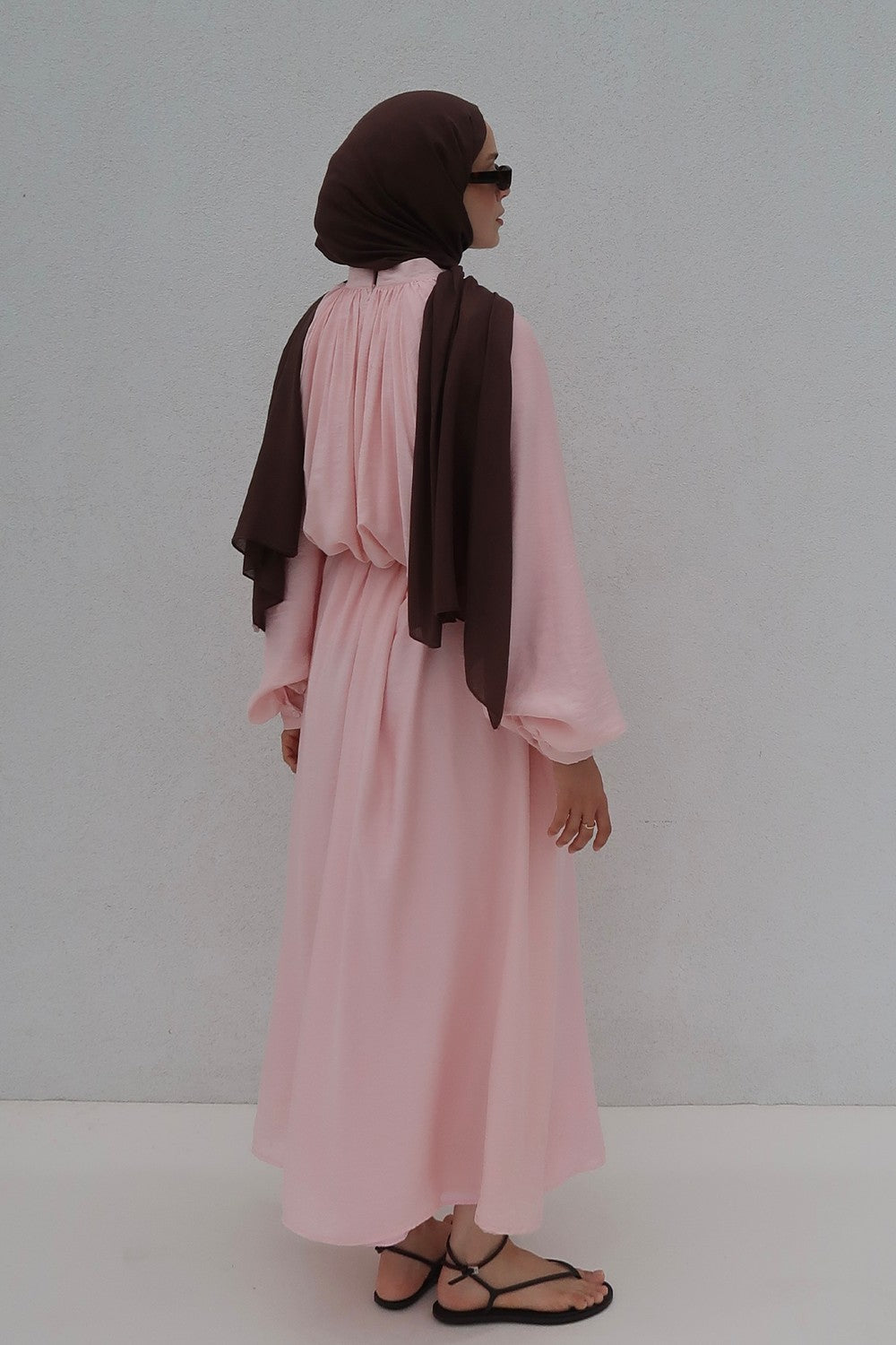 Fiore Elbise Pembe