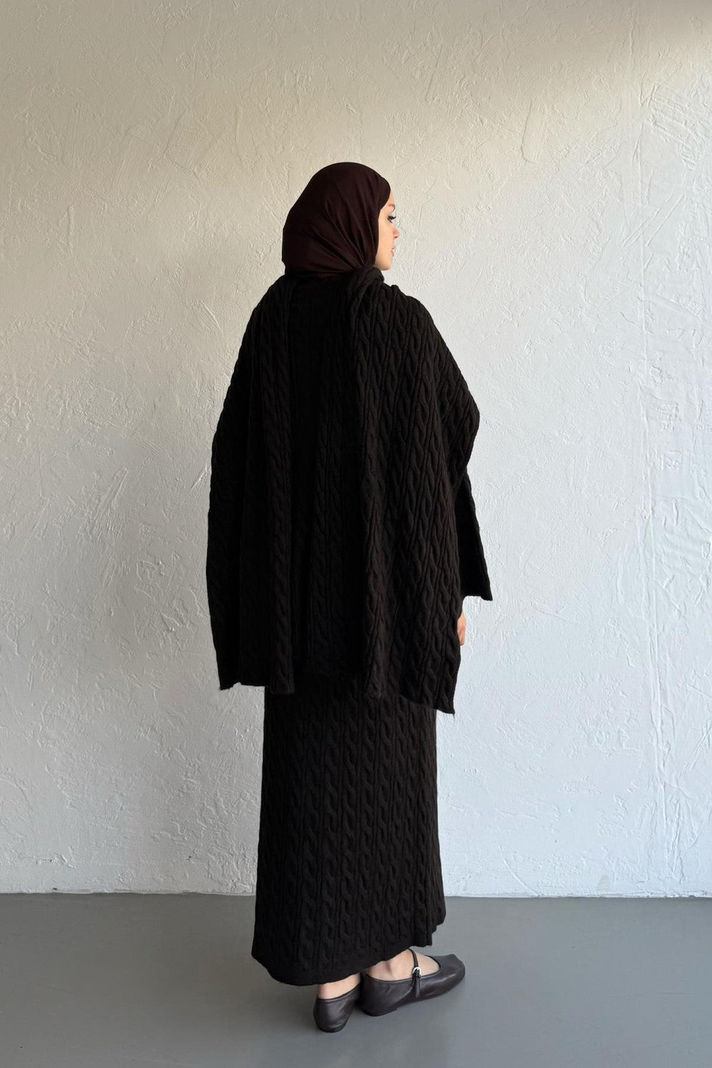 Polina Knitwear Set Dark Brown