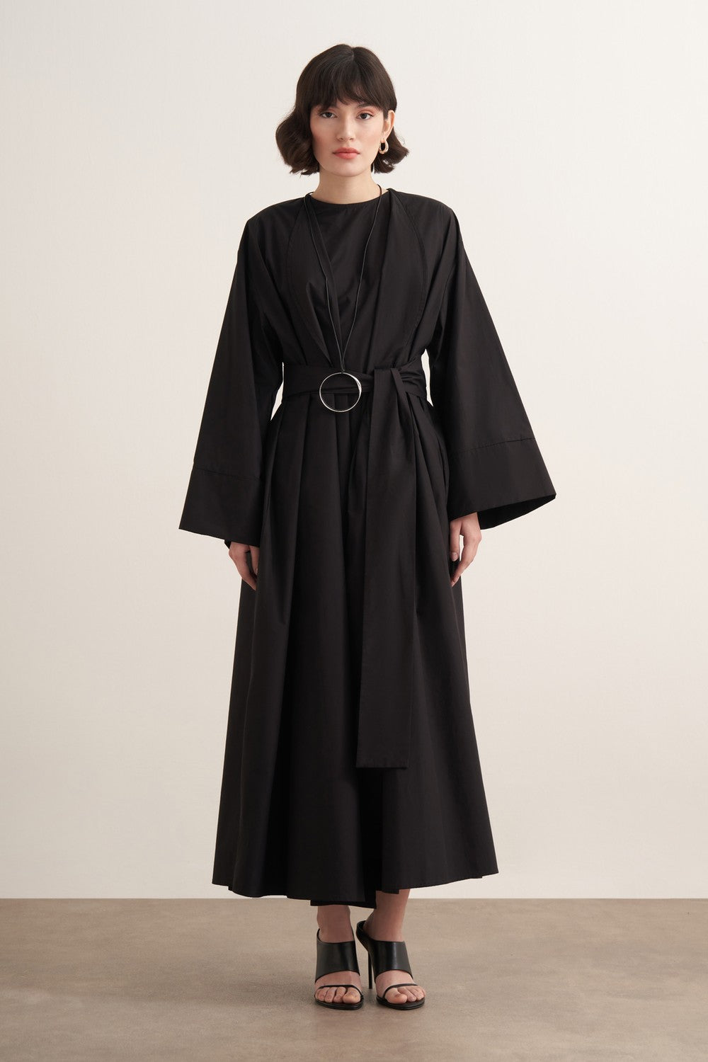 Inessa Premium Uzun Kimono Takımı Soft Yeşil