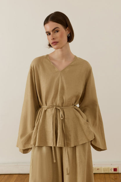 Layal Terracotta Blouse