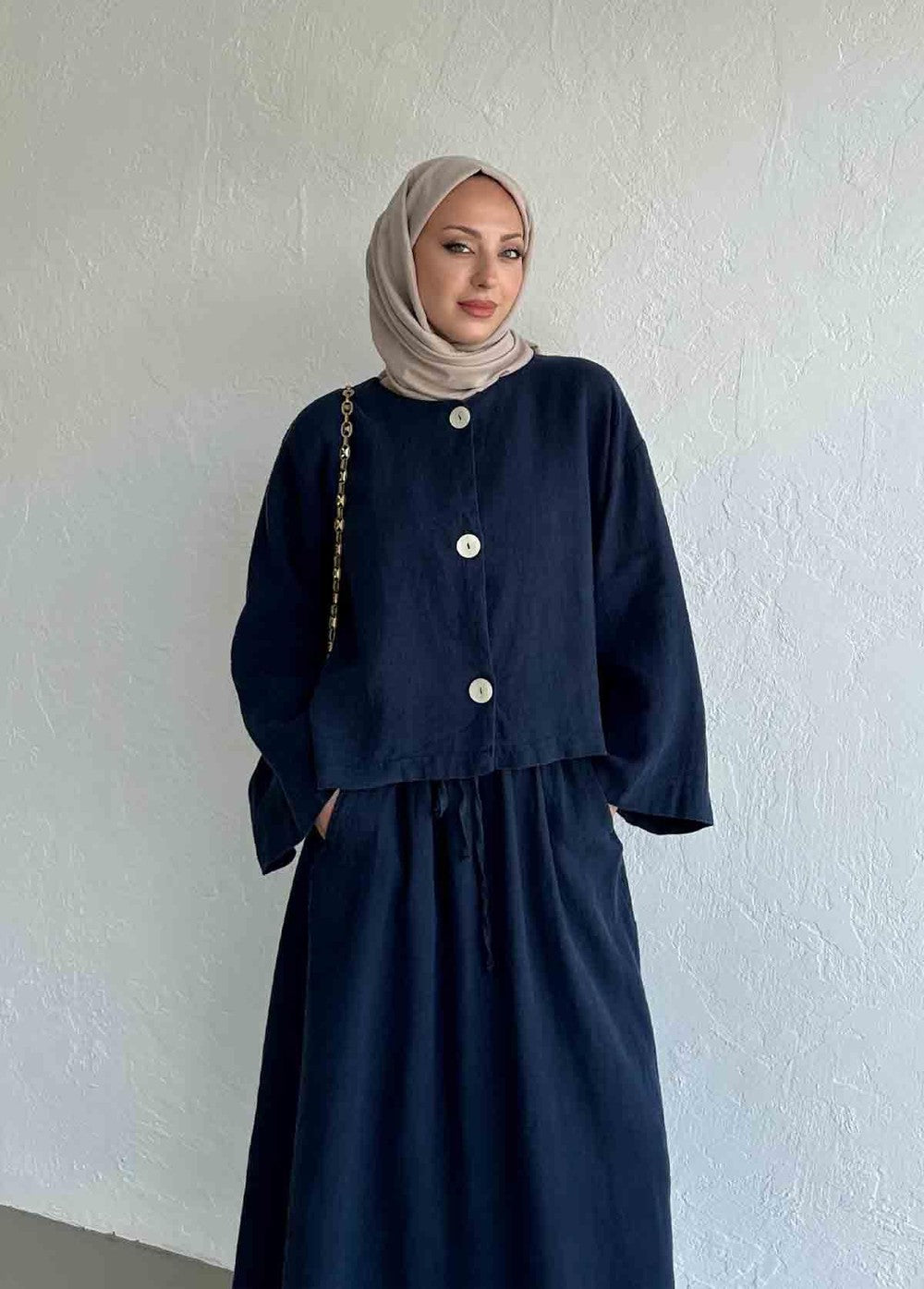 Mona Linen Jacket Beige