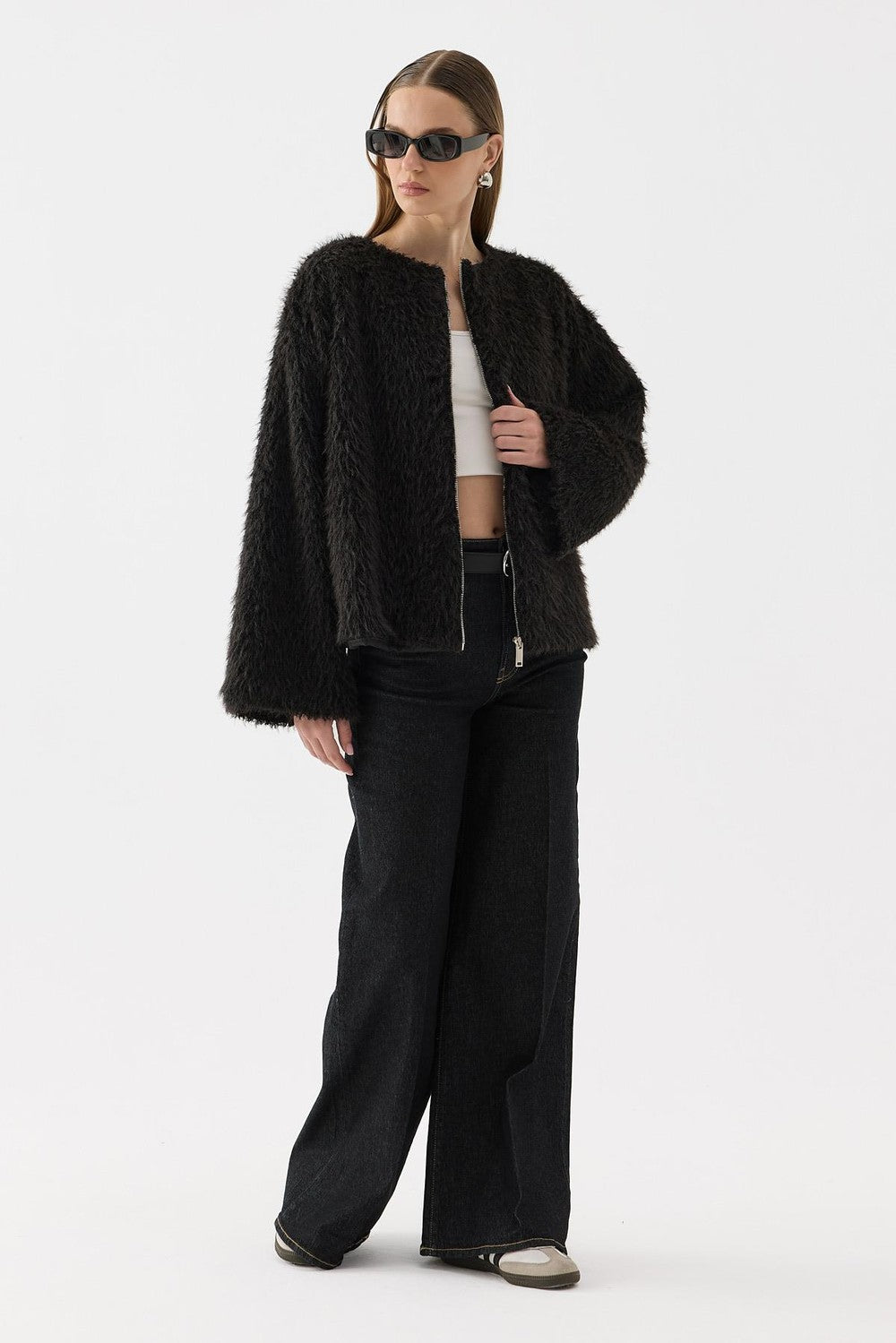 Gigi Plush Jacket Black
