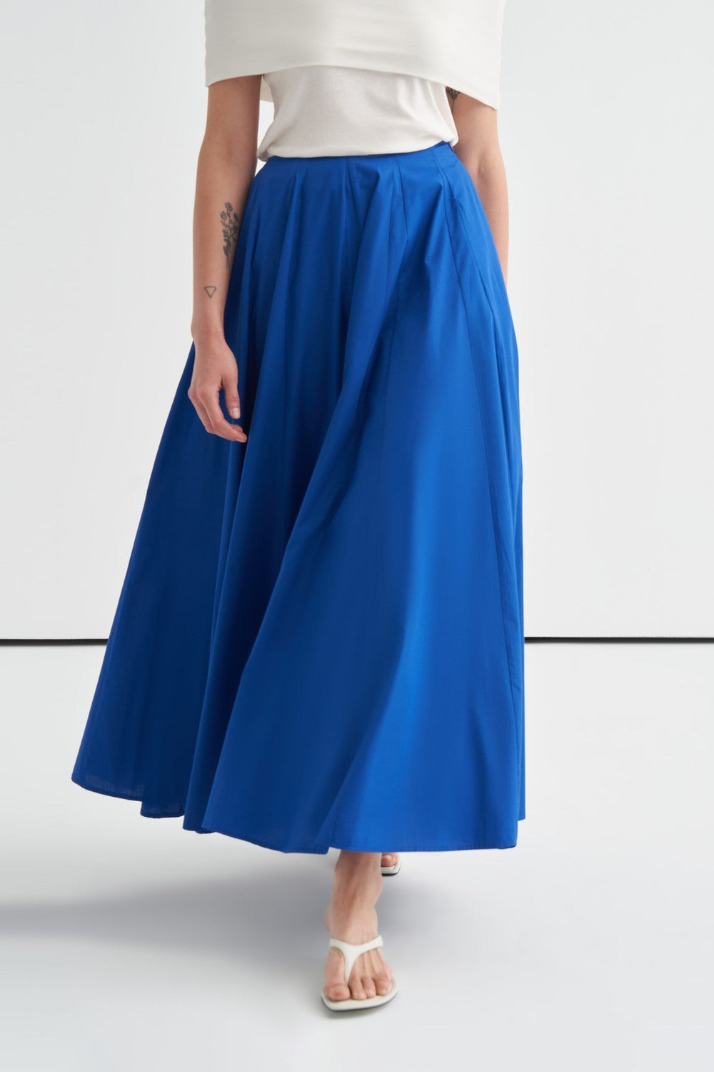 Lucia Skirt with Stitching Detail, Royal Blue