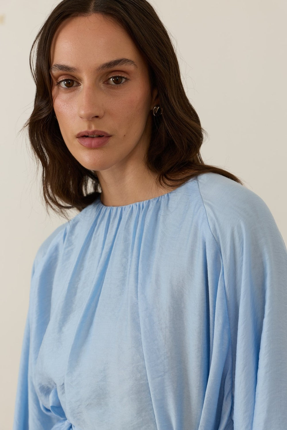 Medisa Draped Blouse White