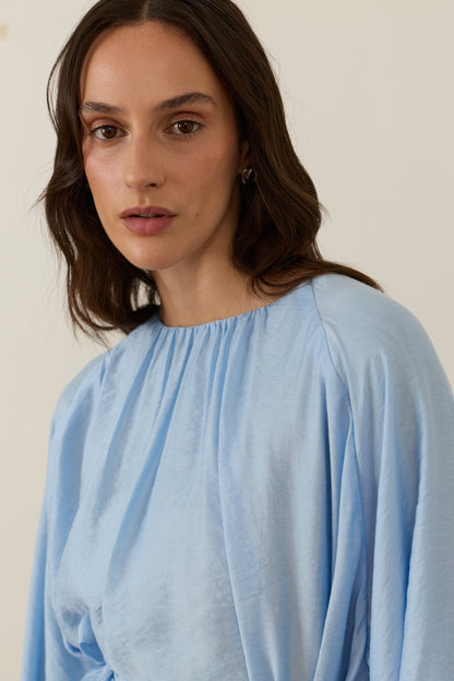 Medisa Draped Blouse White