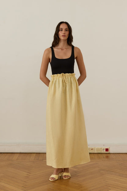 Nahla Maxi Skirt White