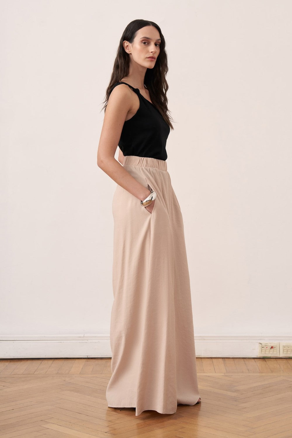 Kater Elastic Waist Trousers, Brown
