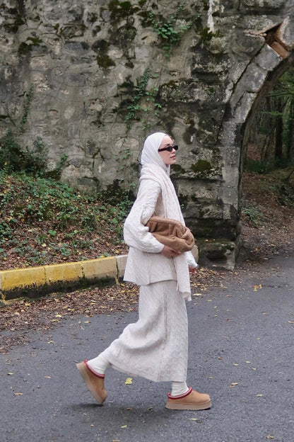 Polina Knitwear Set Dark Brown