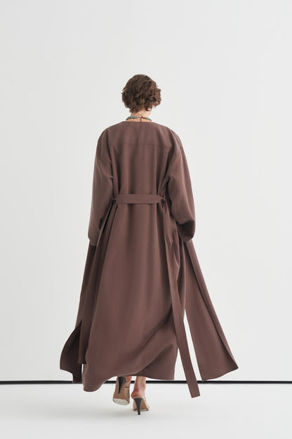 Daria Kimono with Slit Detail, Khaki