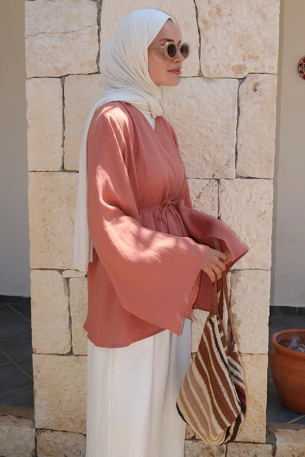 Lamis Kimono Terracotta