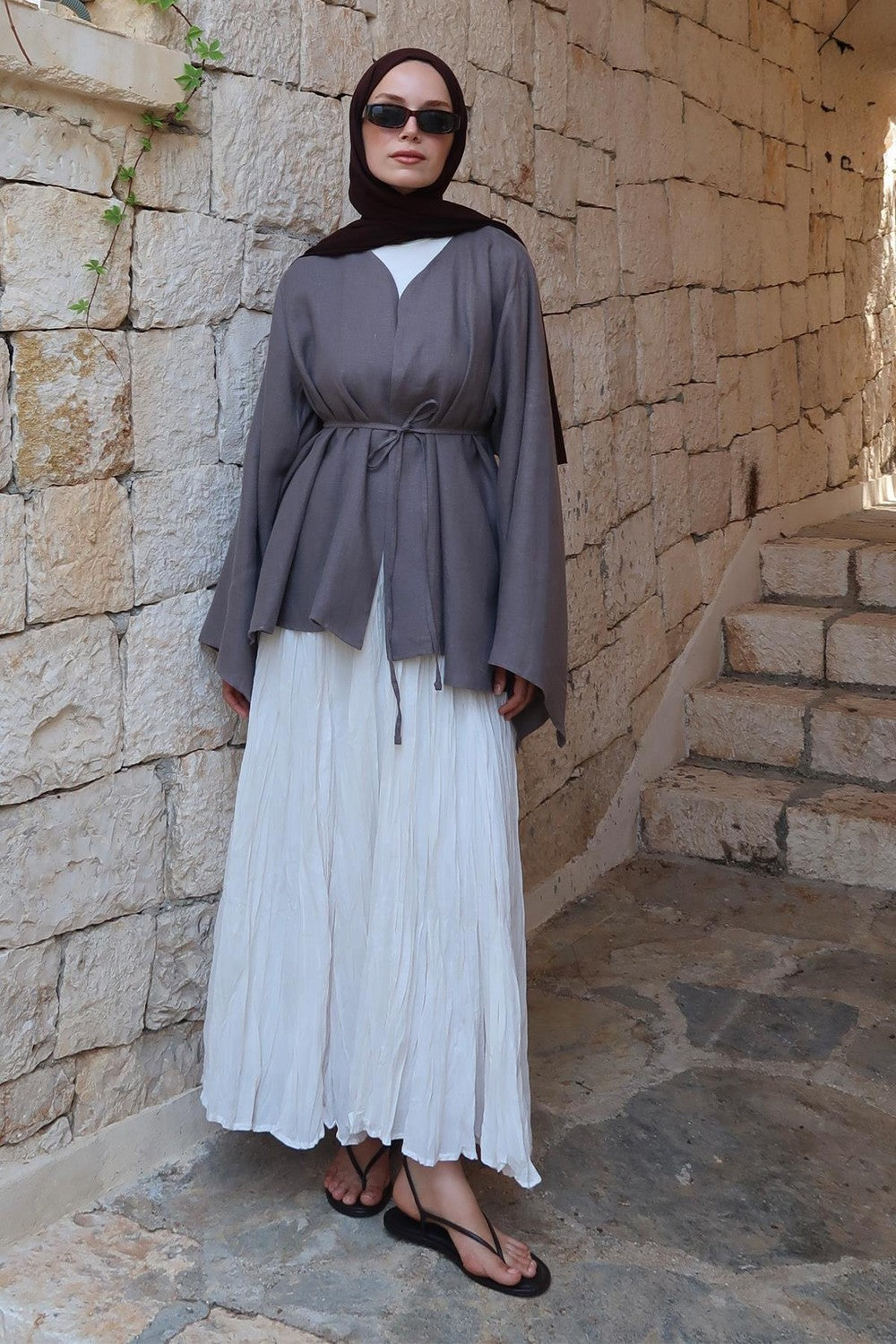 Lamis Kimono Terracotta