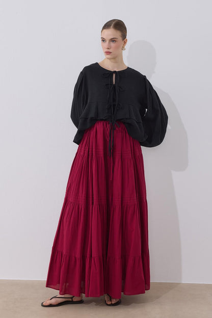 Costa Linen Blouse, Mink