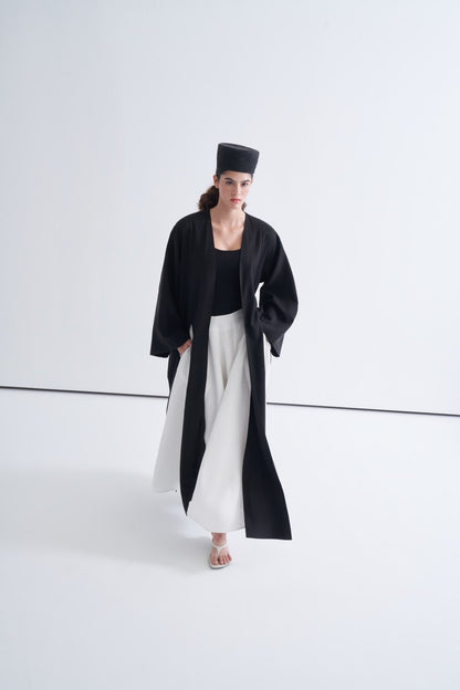 Daria Kimono with Slit Detail, Khaki