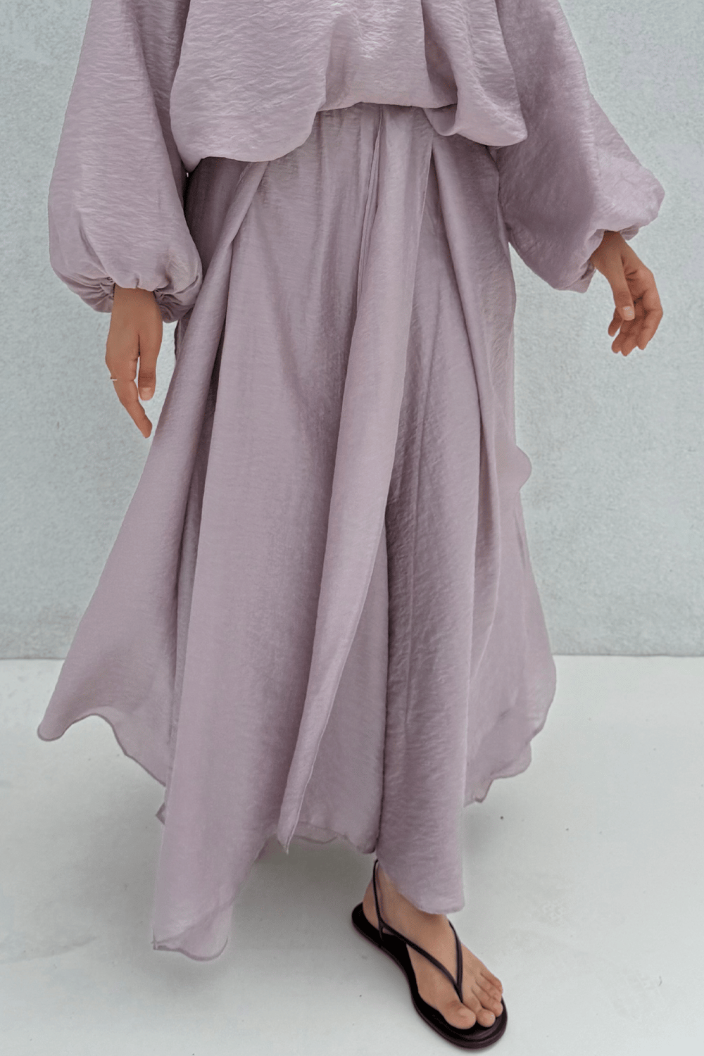 Cosey Asymmetrical Skirt Lilac