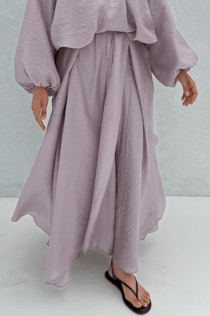 Cosey Asymmetrical Skirt Lilac