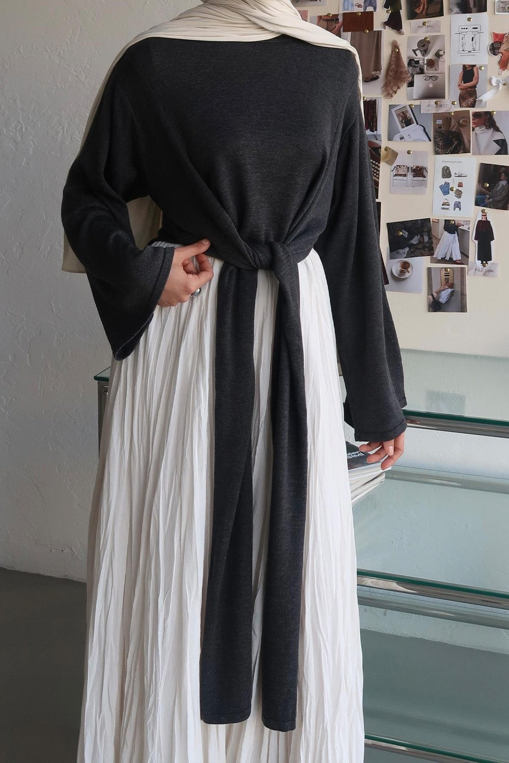 Yulia Knitted Sweater Anthracite