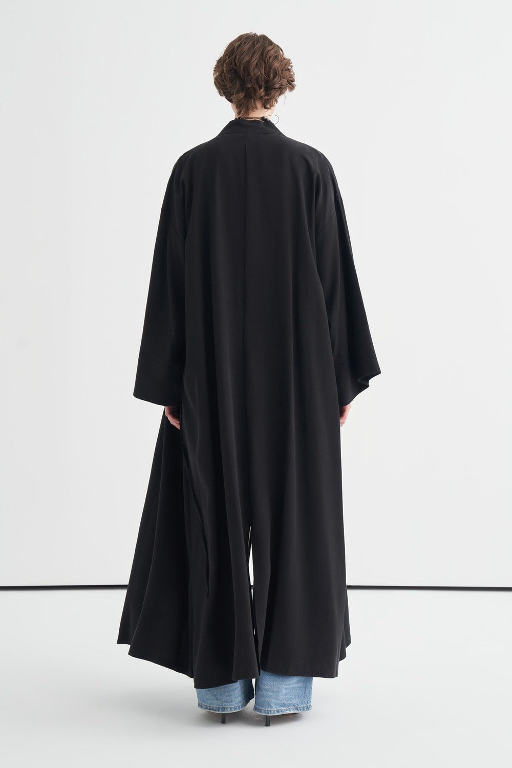Carmen Tie-Detail Kimono, Black