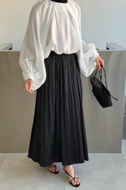 Olesya Satin Skirt Honey