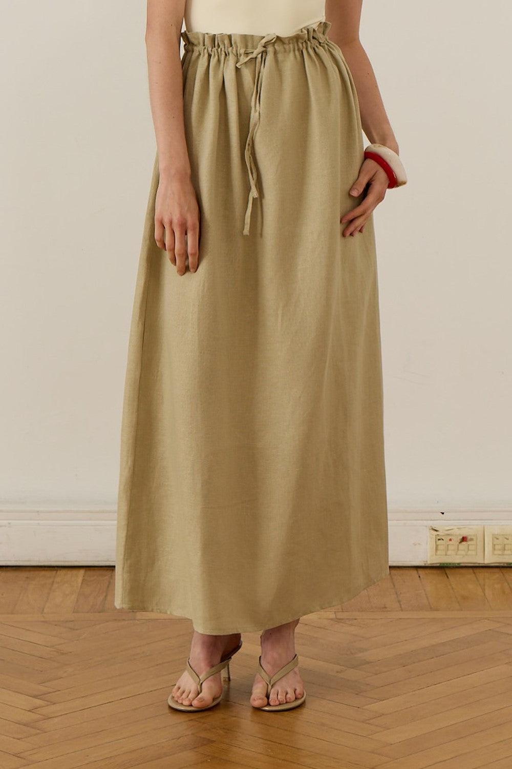 Nahla Maxi Skirt White