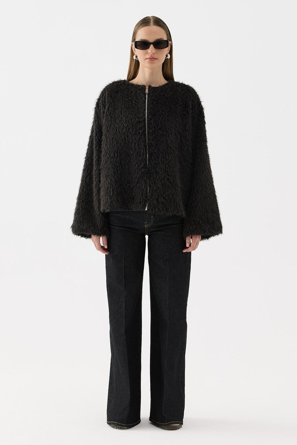 Gigi Plush Jacket Black