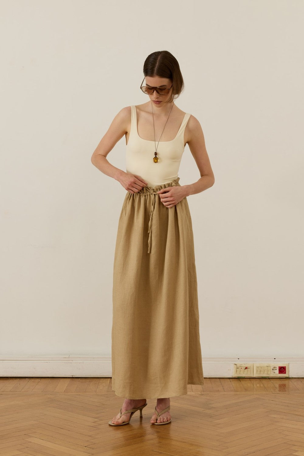 Nahla Maxi Skirt White
