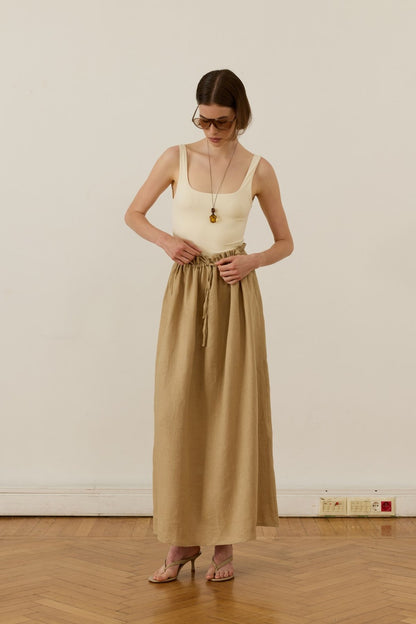 Nahla Maxi Skirt White