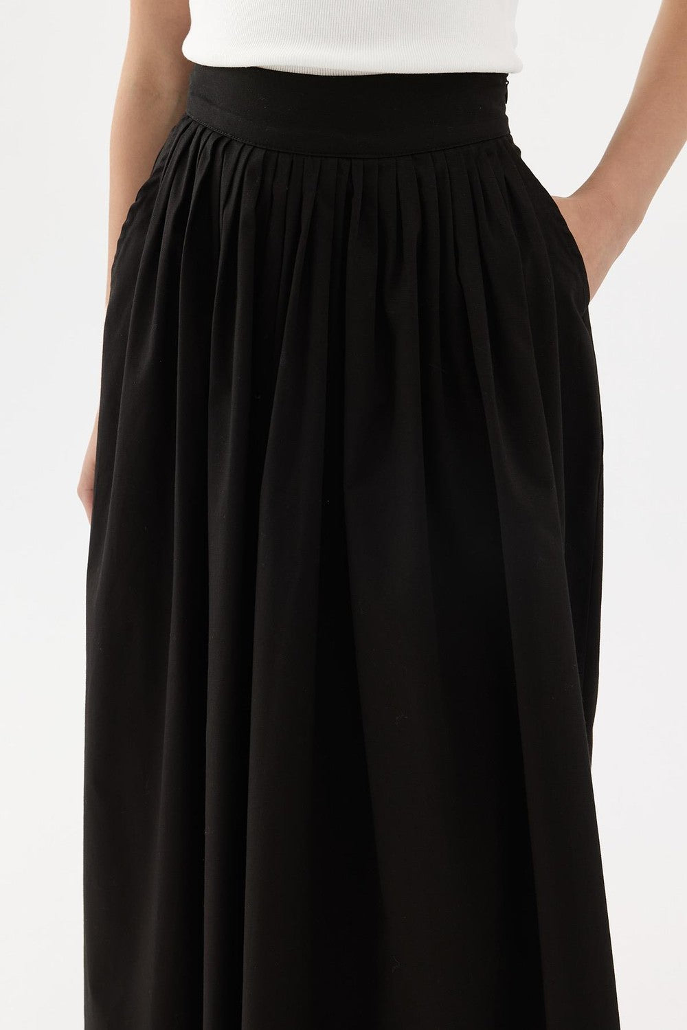 Fever Pleated Skirt Khaki