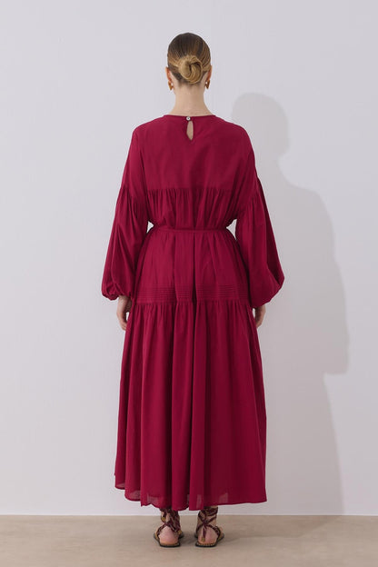 Soho Voile Dress Cherry Red
