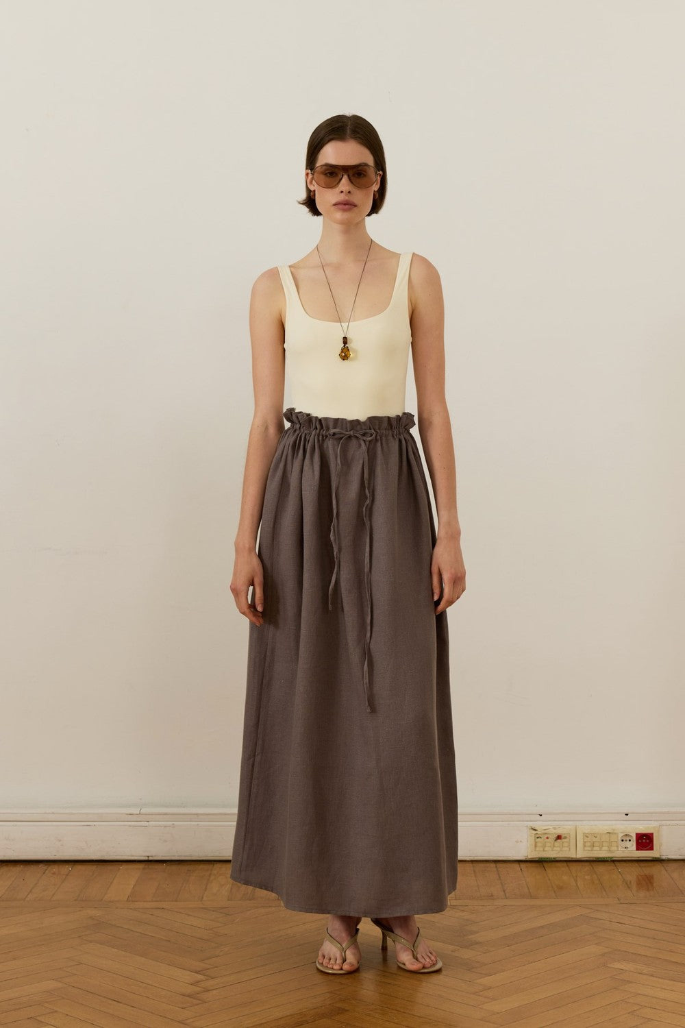 Nahla Maxi Skirt White
