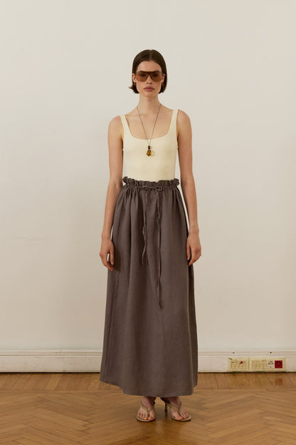 Nahla Maxi Skirt White