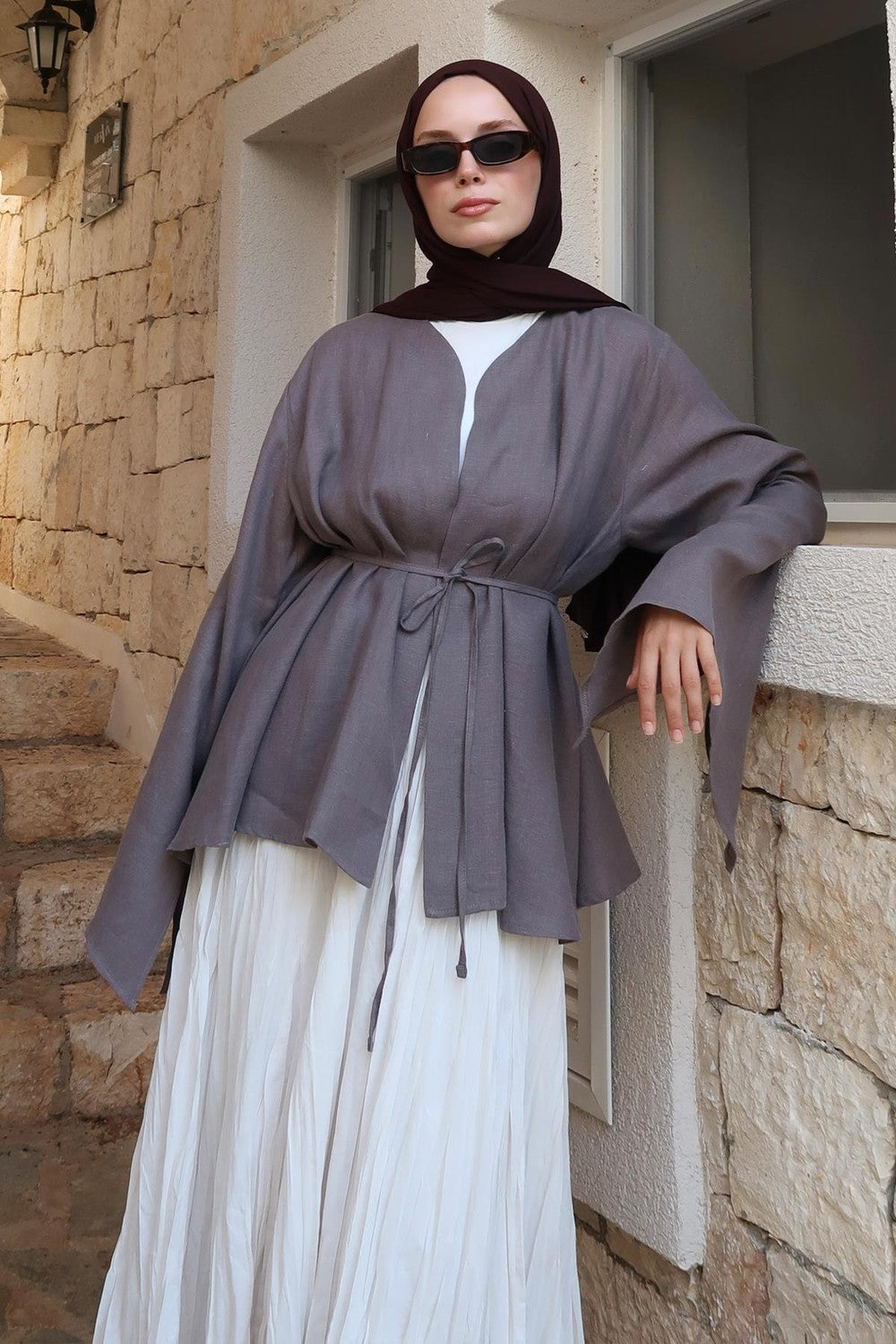 Lamis Kimono Terracotta