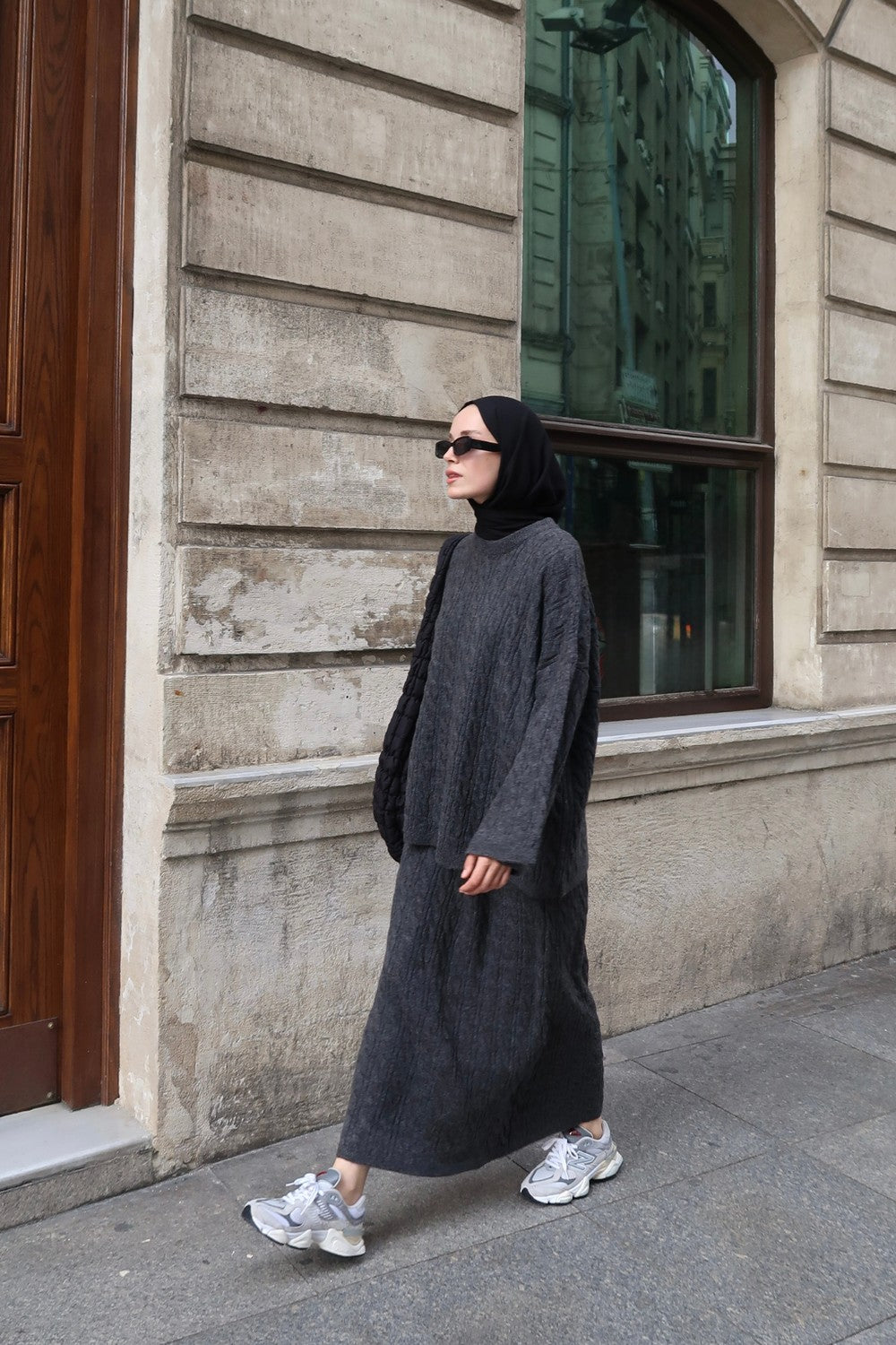 Polina Knitwear Set Dark Brown