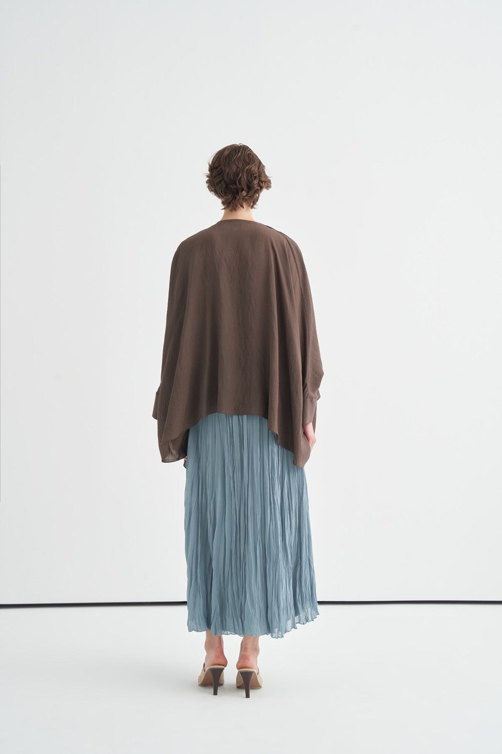 Luce Blouse with Shawl Detail, Soft Pink