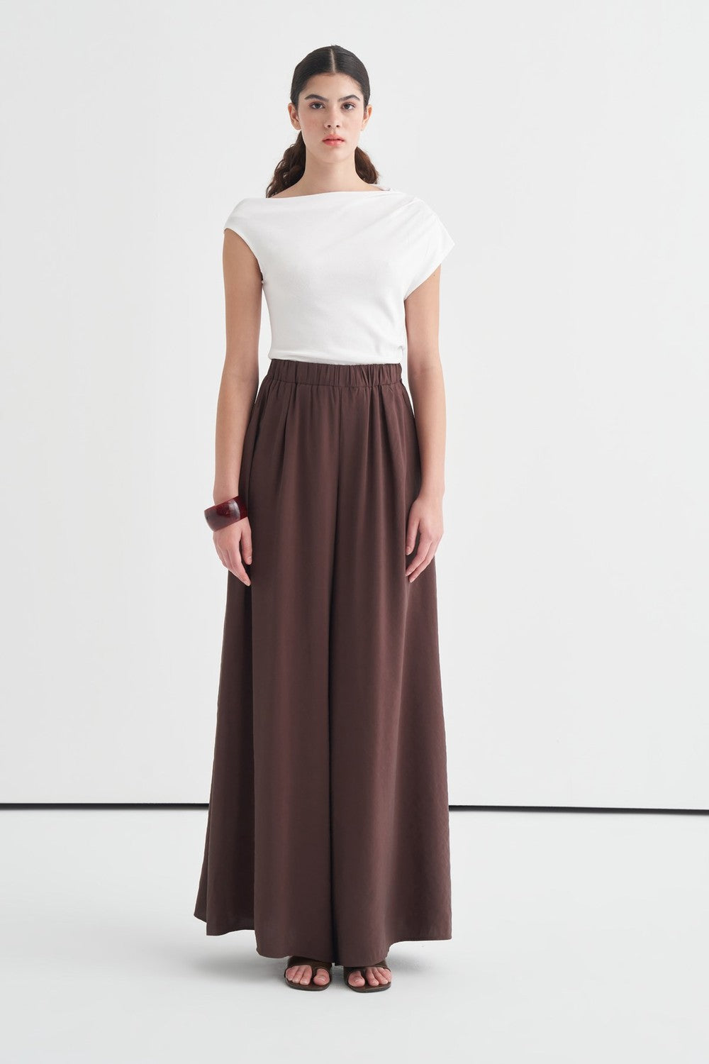 Kater Elastic Waist Trousers, Brown