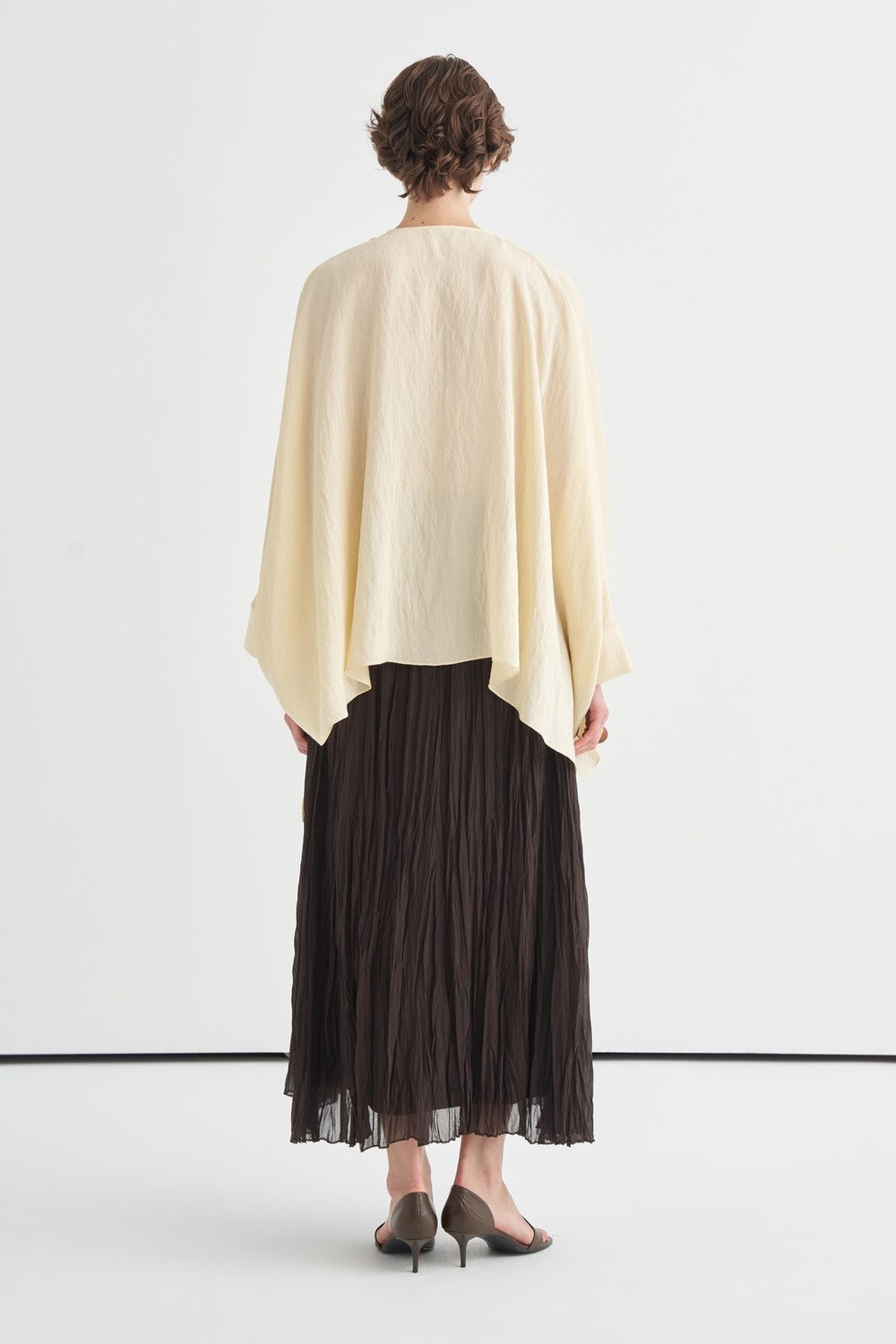 Luce Blouse with Shawl Detail, Soft Pink