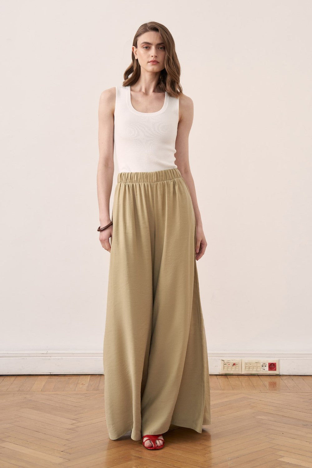 Kater Elastic Waist Trousers, Brown