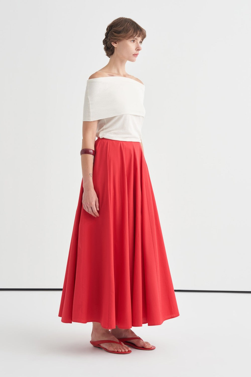 Lucia Skirt with Stitching Detail, Royal Blue