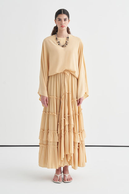 Regina Asymmetrical Skirt Yellow