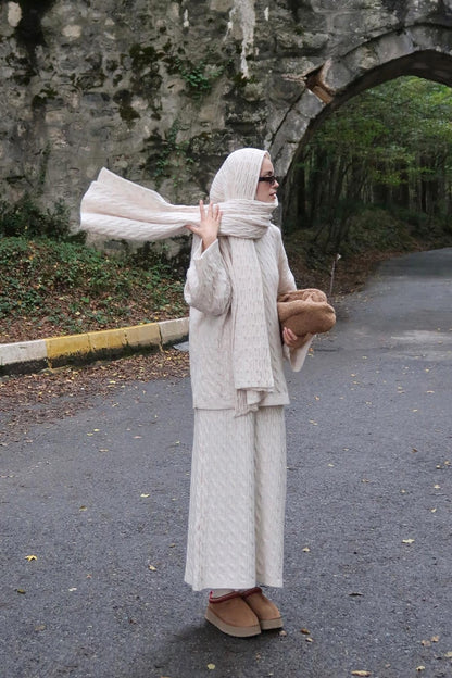 Polina Knitwear Set Dark Brown