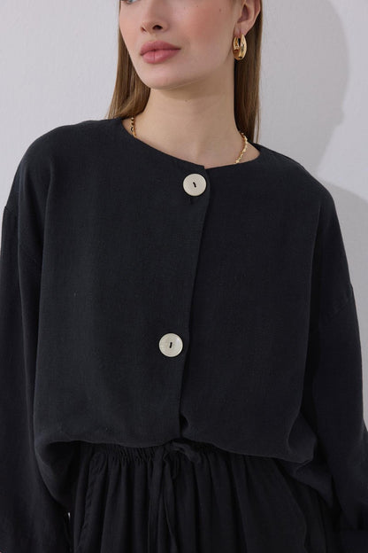 Mona Linen Jacket Beige