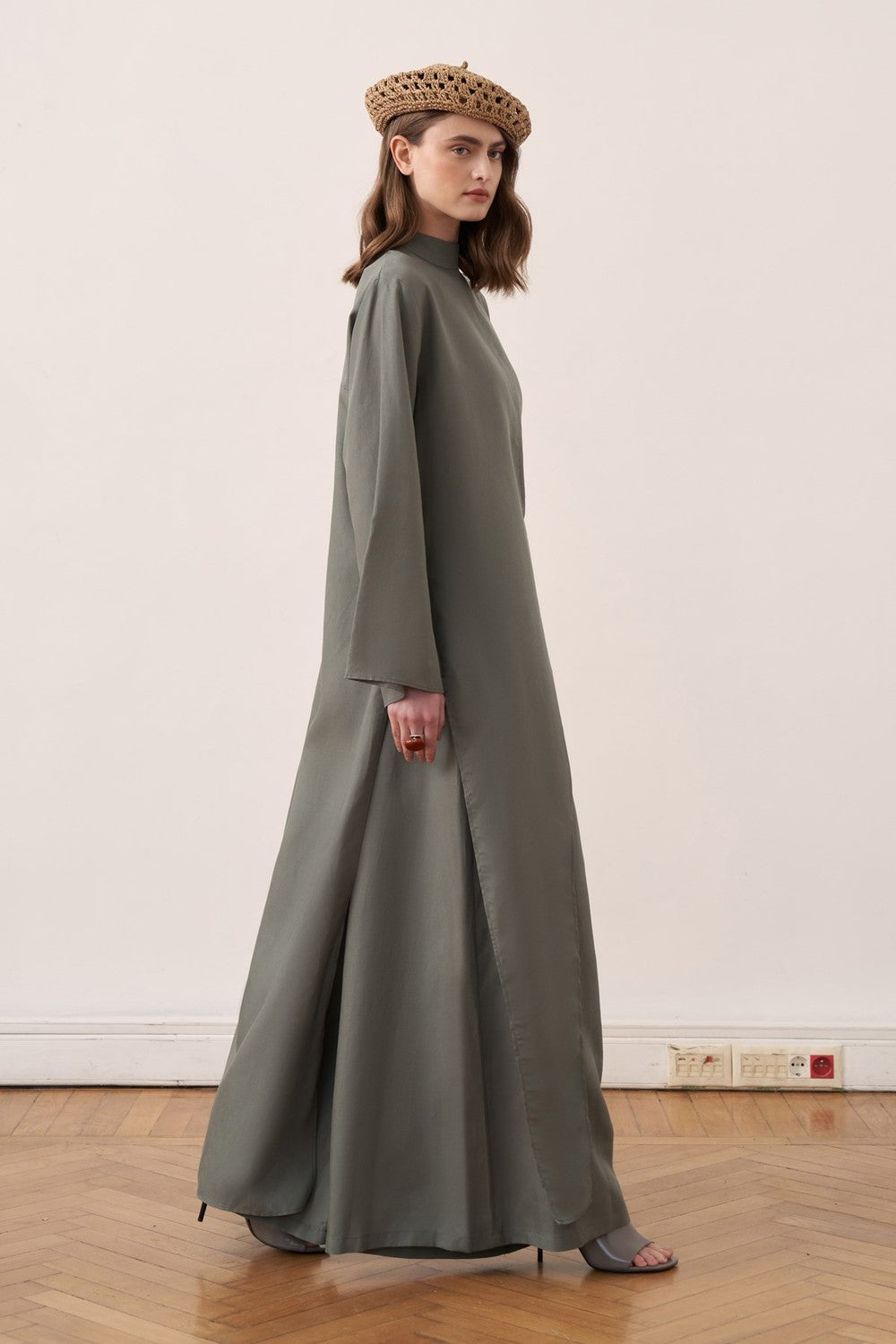 Rasha Slit Tunic Set Mint Green