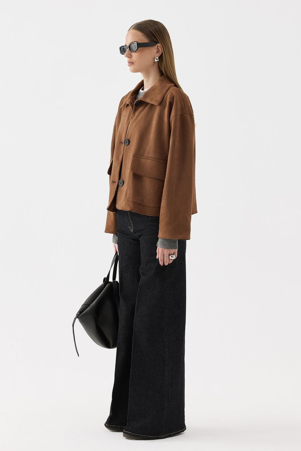 Jane Suede Jacket Camel