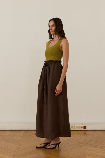 Nahla Maxi Skirt White