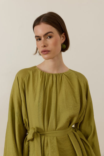 Medisa Draped Blouse White