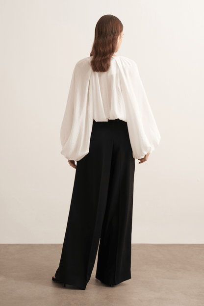 Dolares Balloon Sleeve Blouse Olive