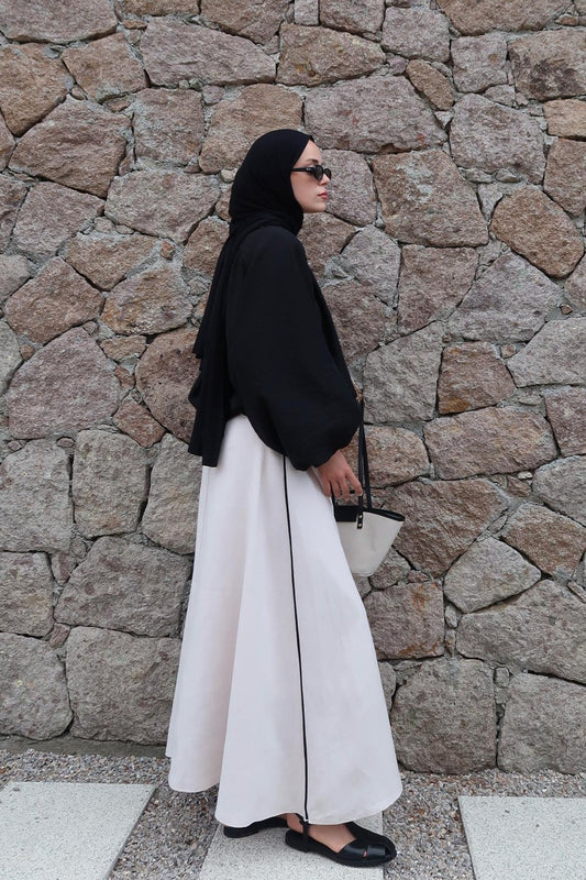 Vita Linen Skirt Cream