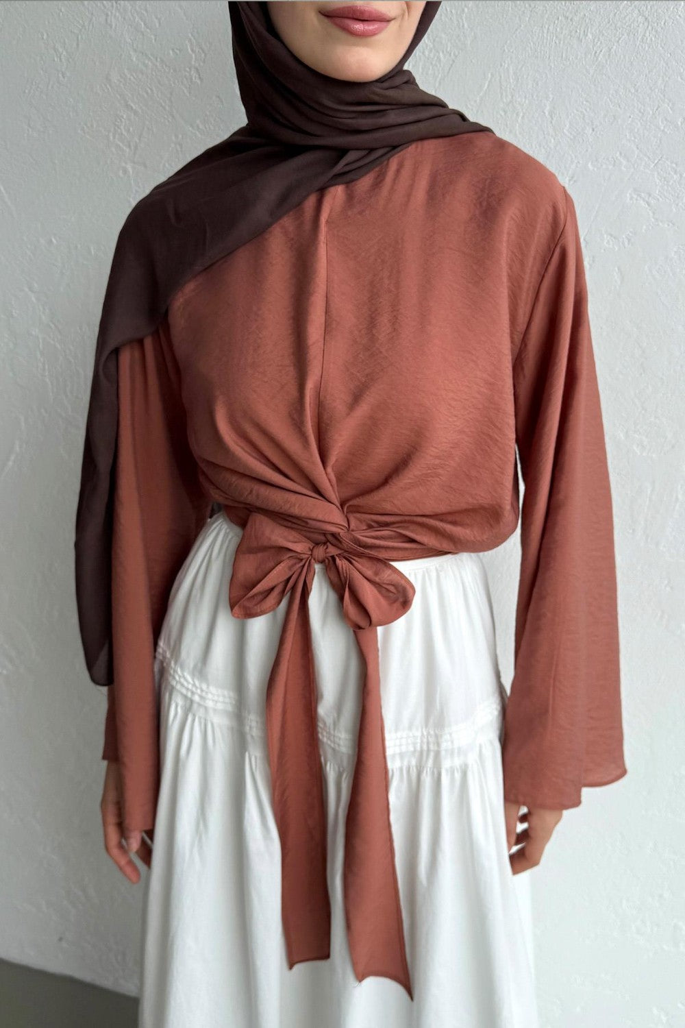 Becca Blouse in Terracotta